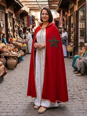 Morocco Flag Selham (Cape)